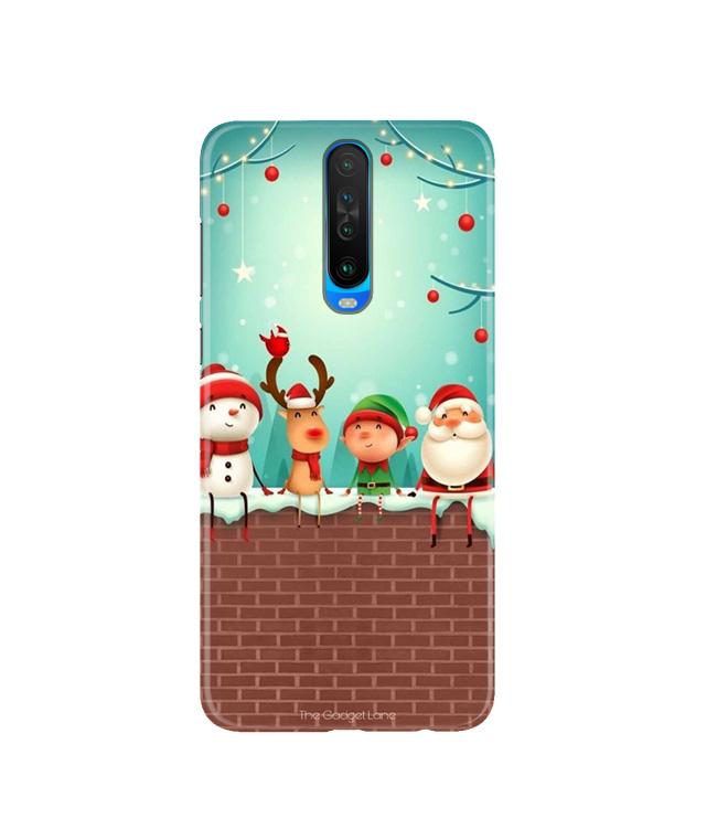 Santa Claus Mobile Back Case for Poco X2  (Design - 334)