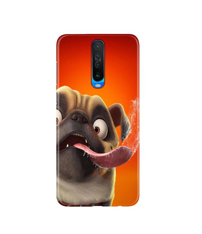 Dog Mobile Back Case for Poco X2  (Design - 343)
