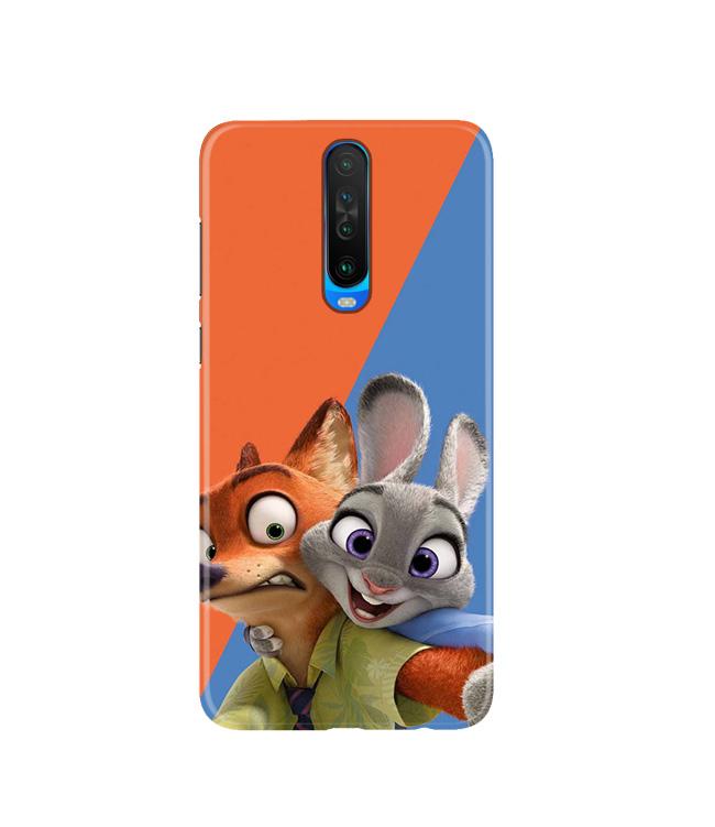 Cartoon Mobile Back Case for Poco X2  (Design - 346)