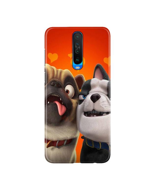 Dog Puppy Mobile Back Case for Poco X2  (Design - 350)