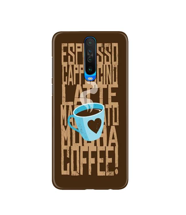 Love Coffee Mobile Back Case for Poco X2(Design - 351)