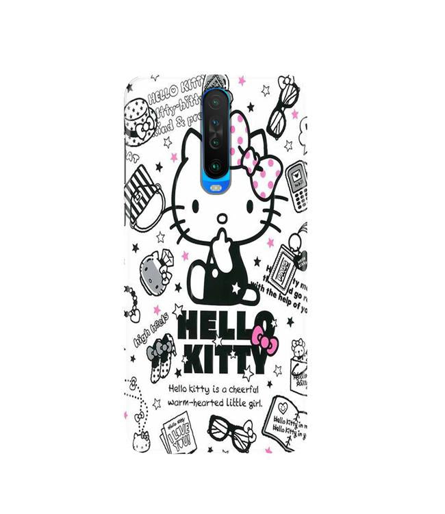 Hello Kitty Mobile Back Case for Poco X2(Design - 361)