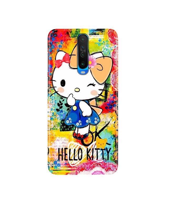 Hello Kitty Mobile Back Case for Poco X2(Design - 362)