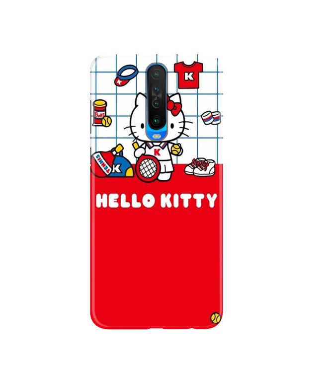 Hello Kitty Mobile Back Case for Poco X2(Design - 363)