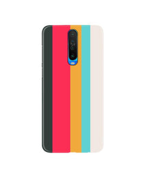 Color Pattern Mobile Back Case for Poco X2  (Design - 369)