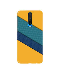 Diagonal Pattern Mobile Back Case for Poco X2  (Design - 370)