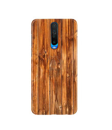 Wooden Texture Mobile Back Case for Poco X2  (Design - 376)