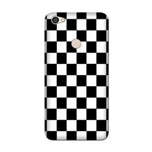 Black White Boxes Mobile Back Case for Redmi Y1  (Design - 372)