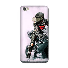 Biker Mobile Back Case for Redmi Y1  (Design - 383)