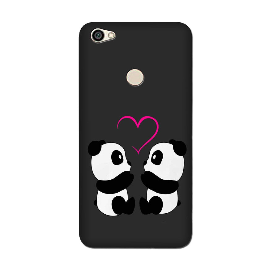 Panda Love Mobile Back Case for Redmi Y1  (Design - 398)