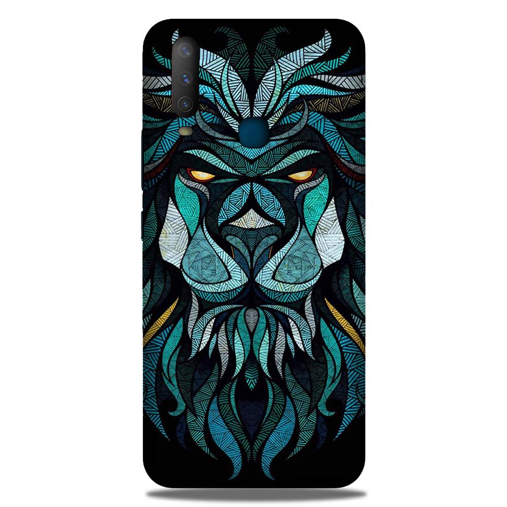 Lion Mobile Back Case for Vivo Y17 (Design - 314)