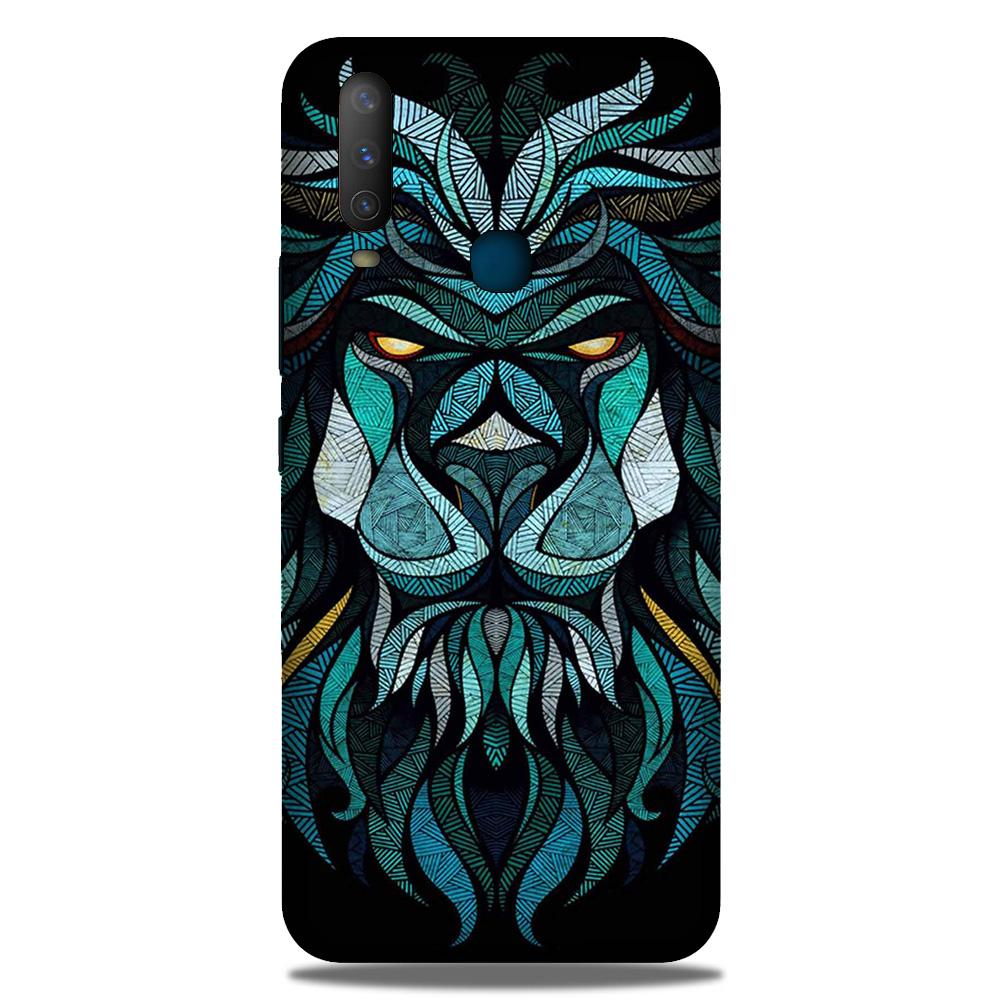 Lion Mobile Back Case for Vivo Y15 (Design - 314)