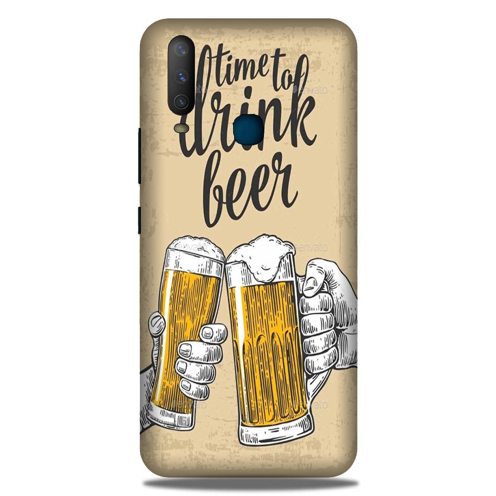 Drink Beer Mobile Back Case for Vivo U10   (Design - 328)