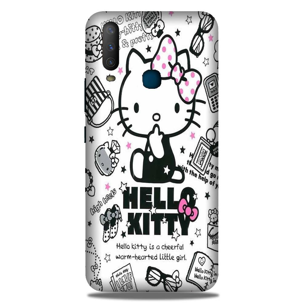 Hello Kitty Mobile Back Case for Vivo Y12 (Design - 361)