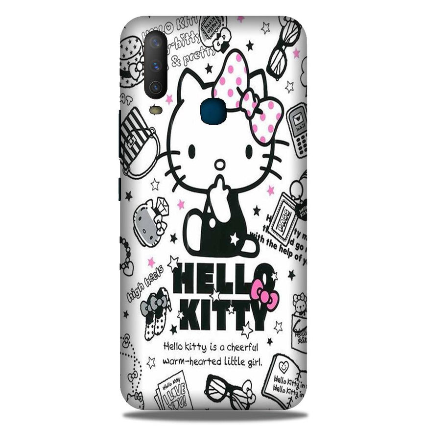 Hello Kitty Mobile Back Case for Vivo Y17 (Design - 361)