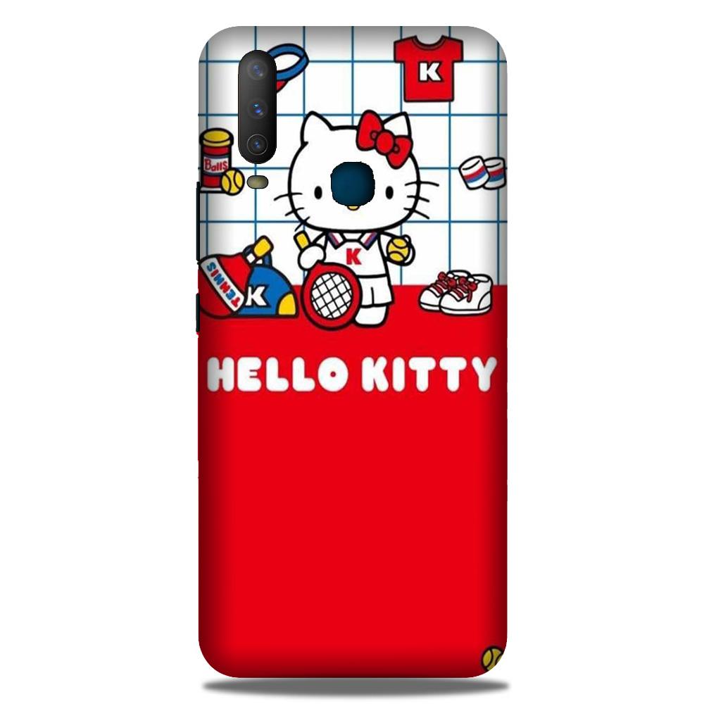 Hello Kitty Mobile Back Case for Vivo Y12 (Design - 363)