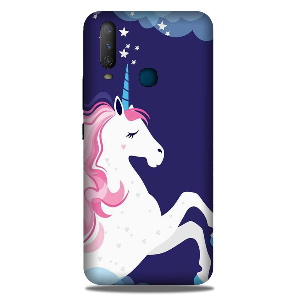 Unicorn Mobile Back Case for Vivo Y17 (Design - 365)
