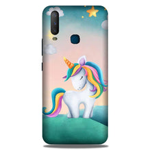 Unicorn Mobile Back Case for Vivo Y17 (Design - 366)