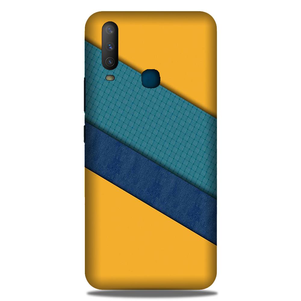 Diagonal Pattern Mobile Back Case for Vivo Y12 (Design - 370)
