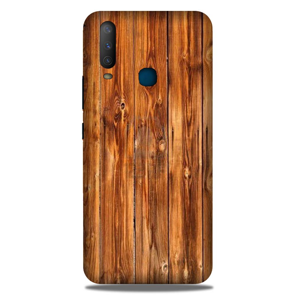 Wooden Texture Mobile Back Case for Vivo Y12   (Design - 376)