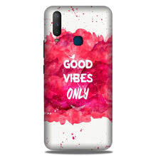 Good Vibes Only Mobile Back Case for Vivo U10   (Design - 393)