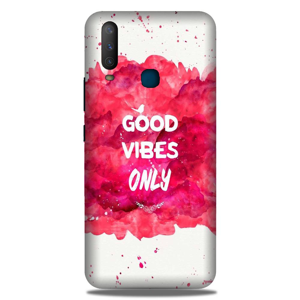 Good Vibes Only Mobile Back Case for Vivo Y15 (Design - 393)
