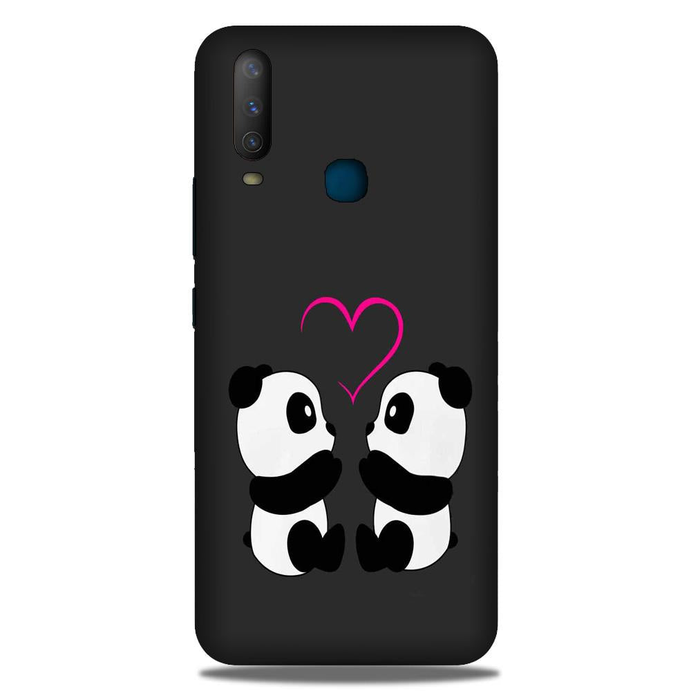 Panda Love Mobile Back Case for Vivo U10   (Design - 398)