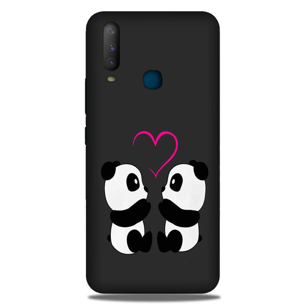 Panda Love Mobile Back Case for Vivo Y12   (Design - 398)