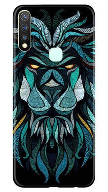Lion Mobile Back Case for Vivo U20 (Design - 314)