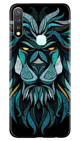 Lion Mobile Back Case for Vivo U20 (Design - 314)