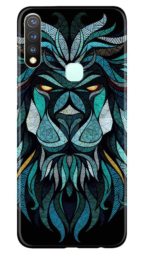 Lion Mobile Back Case for Vivo Y19 (Design - 314)