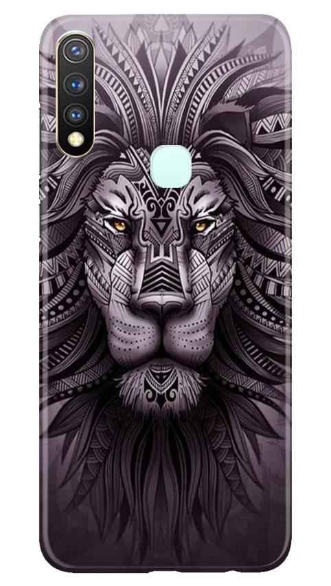 Lion Mobile Back Case for Vivo Y19 (Design - 315)