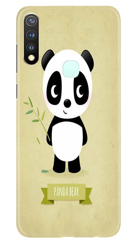 Panda Bear Mobile Back Case for Vivo U20 (Design - 317)