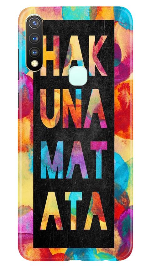 Hakuna Matata Mobile Back Case for Vivo Y19 (Design - 323)