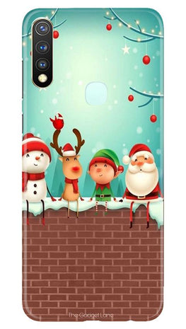 Santa Claus Mobile Back Case for Vivo U20 (Design - 334)