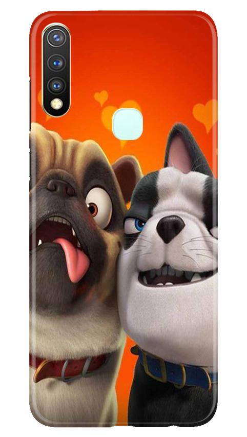 Dog Puppy Mobile Back Case for Vivo Y19 (Design - 350)