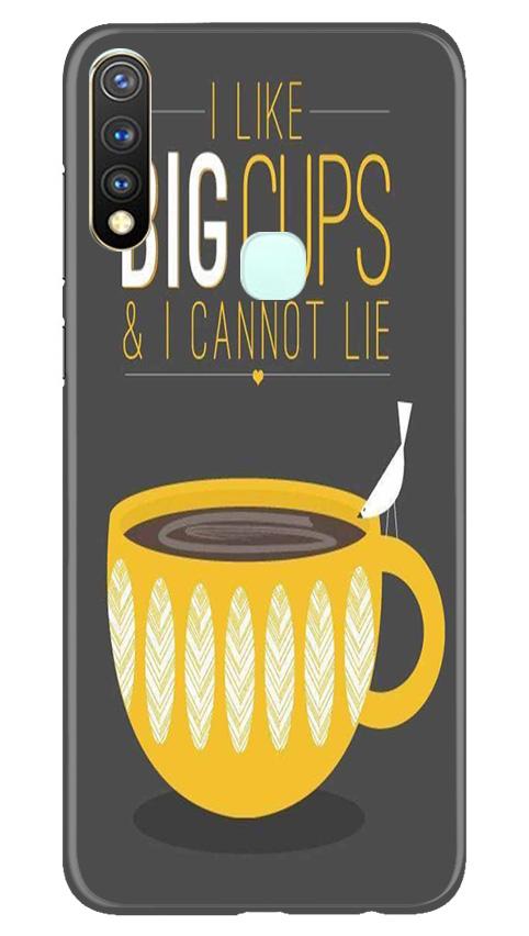 Big Cups Coffee Mobile Back Case for Vivo U20 (Design - 352)