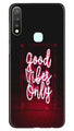 Good Vibes Only Mobile Back Case for Vivo Y19 (Design - 354)