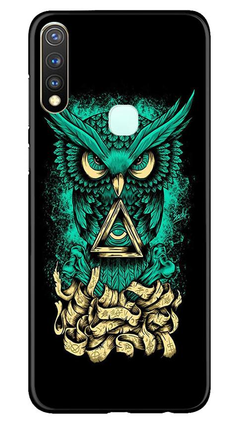 Owl Mobile Back Case for Vivo U20 (Design - 358)