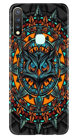 Owl Mobile Back Case for Vivo Y19 (Design - 360)