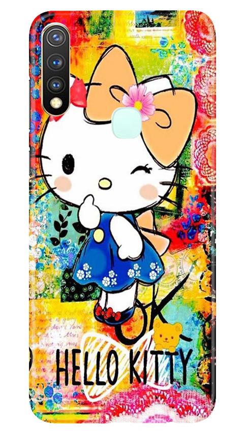 Hello Kitty Mobile Back Case for Vivo U20 (Design - 362)