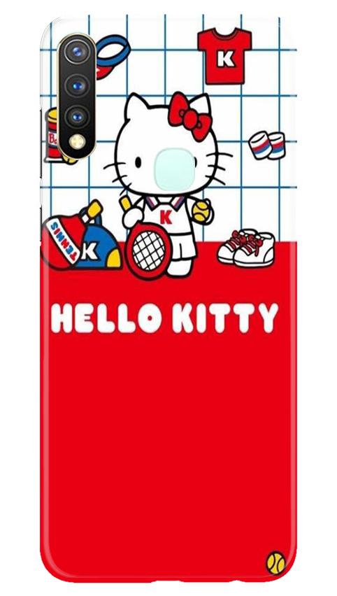 Hello Kitty Mobile Back Case for Vivo U20 (Design - 363)