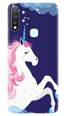 Unicorn Mobile Back Case for Vivo U20 (Design - 365)