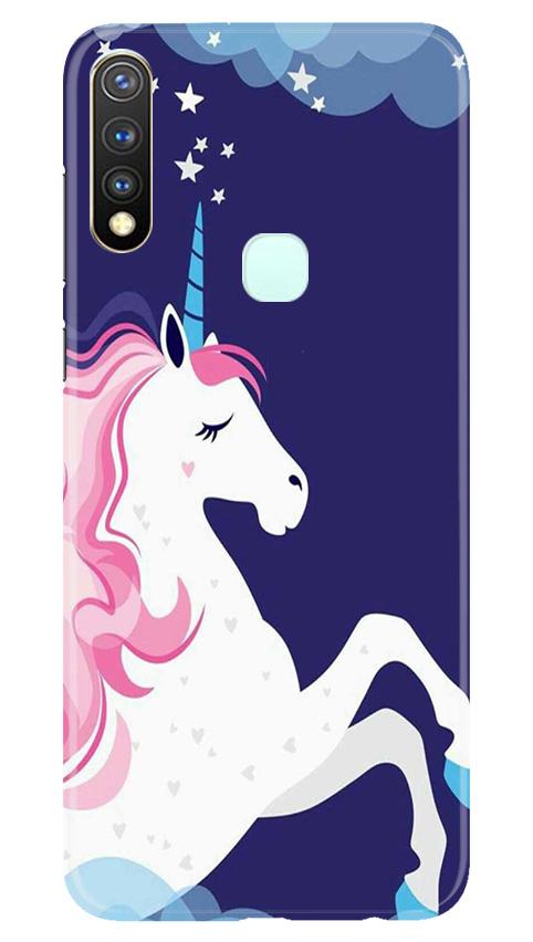Unicorn Mobile Back Case for Vivo Y19 (Design - 365)