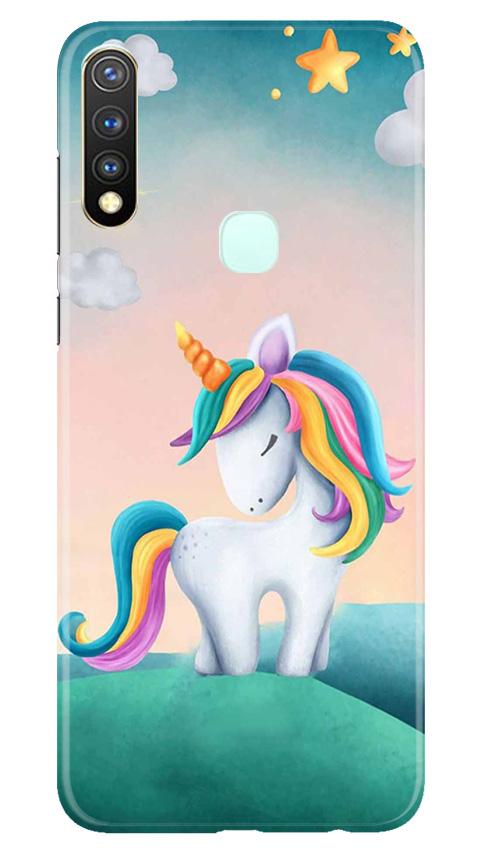 Unicorn Mobile Back Case for Vivo Y19 (Design - 366)