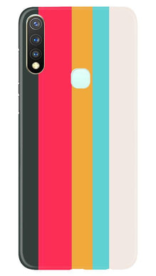 Color Pattern Mobile Back Case for Vivo U20 (Design - 369)