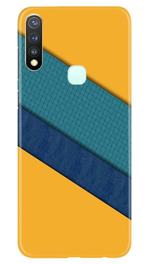 Diagonal Pattern Mobile Back Case for Vivo U20 (Design - 370)