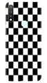 Black White Boxes Mobile Back Case for Vivo Y19 (Design - 372)
