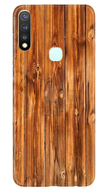 Wooden Texture Mobile Back Case for Vivo U20 (Design - 376)