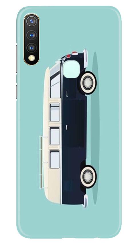 Travel Bus Mobile Back Case for Vivo U20 (Design - 379)
